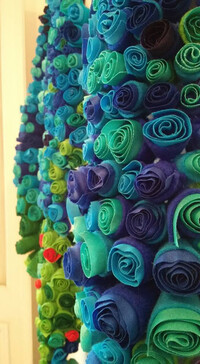 'Vista lateral de la obra 'Nadar en agua dulce'.