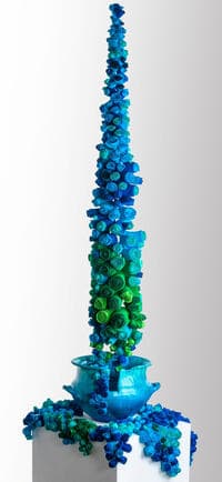 Escultura textil, parte de la obra 'Nadar en agua dulce', de Eugenia Demarchi