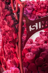 Detalle de la obra de arte 'Tejidos'.