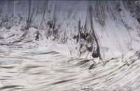  Paisaje fantástico, de técnica mixta, por la artista visual Eugenia Demarchi.