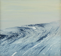 Pintura de técnica mixta, de la artista contemporánea argentina Eugenia Demarchi.