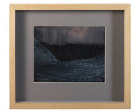 Imágen con la pintura anterior enmarcada.